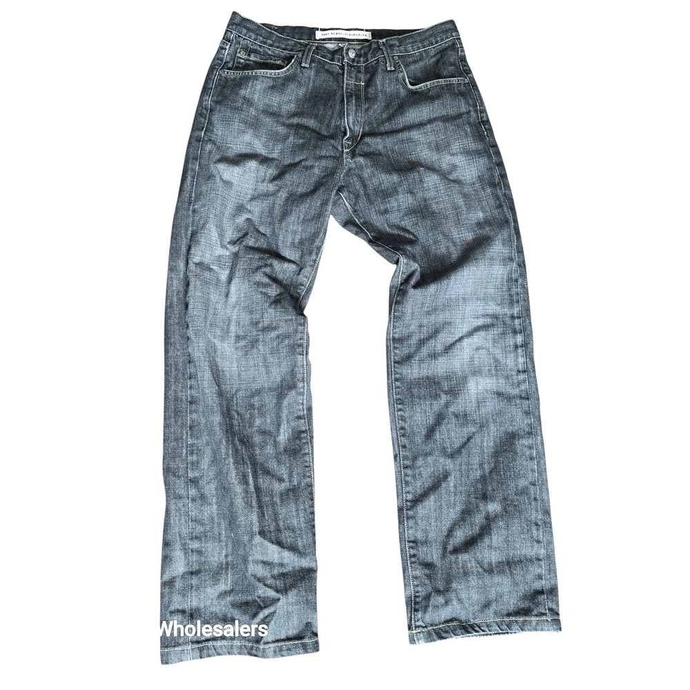 Agave Denim Jake Denimsmith Jeans Mens 34 Diablo Negro Straight Leg Dark Grey